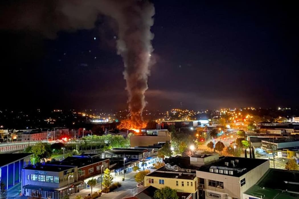 Fire crews were called to the fire just after 1am.