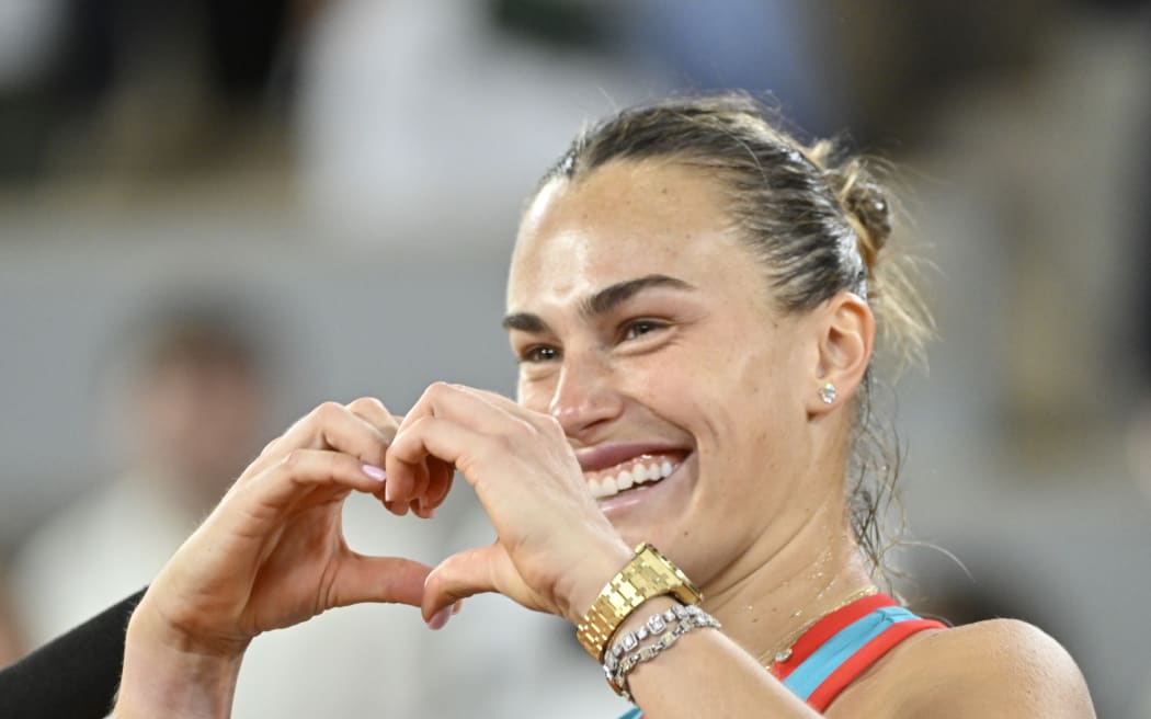 Belarusian tennis player Aryna Sabalenka.