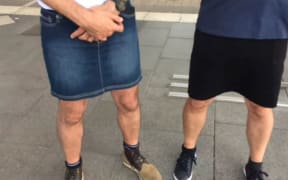 Bus drivers in Nantes got round the no-shorts-to-work policy by wearing skirts.