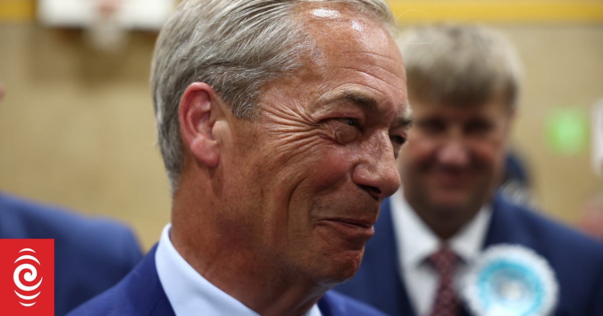 Nigel Farage elected MP for first time as Reform wins four seats | RNZ News