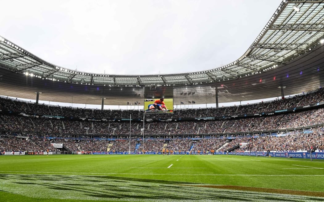 General view during the Summer Nations Series 2023, rugby union match between France and Australia on August 27, 2023 at Stade de France in Saint-Denis near Paris, France - Photo Matthieu Mirville / DPPI (Photo by Matthieu Mirville / Matthieu Mirville / DPPI via AFP)
