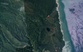 West Coast map of area missing man Aritra Basu's car was found at the start of Tiropahi trail