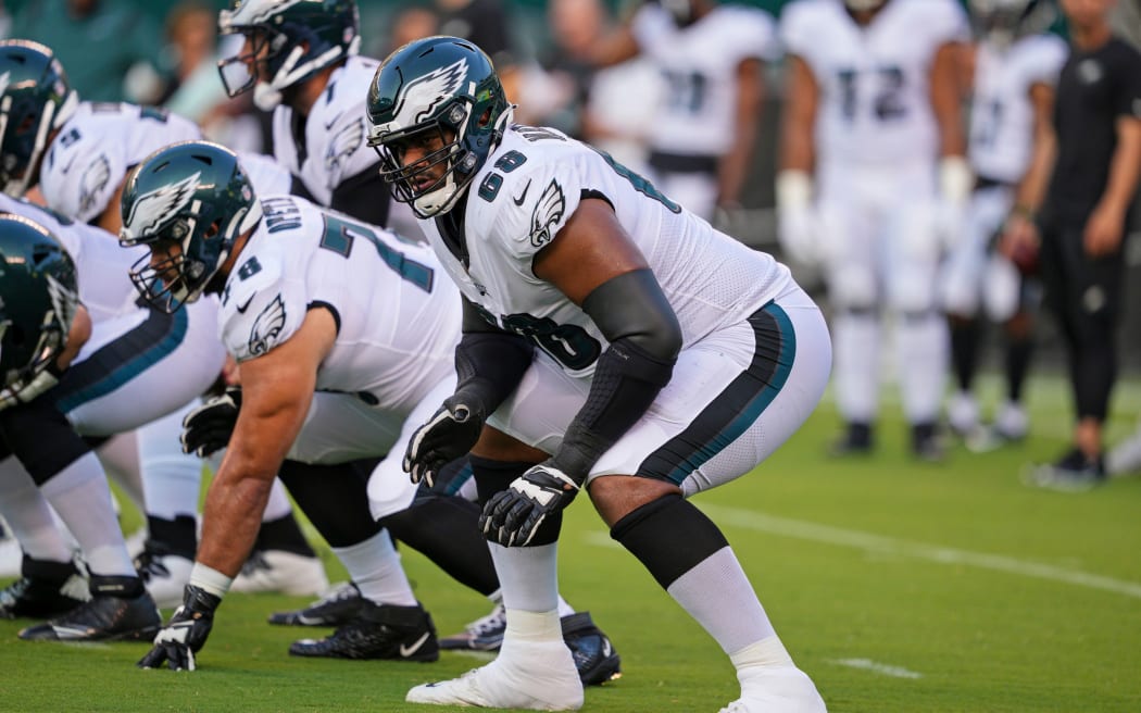 Philadelphia Eagles offensive tackle Jordan Mailata.
