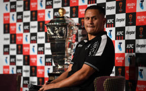 Kiwis coach David Kidwell at the Rugby League World Cup Media session, Brisbane.