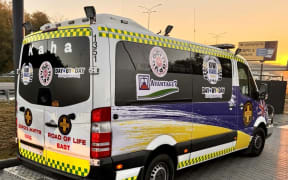 A Kiwi K.A.R.E Road-of-Life ambulance operating in Donetsk in late 2024.