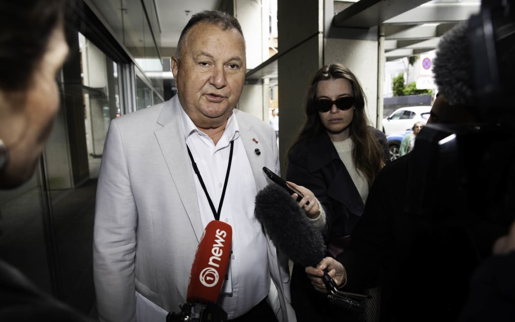 NZ First's Shane Jones arriving at The Treasury on 10 November, 2023.