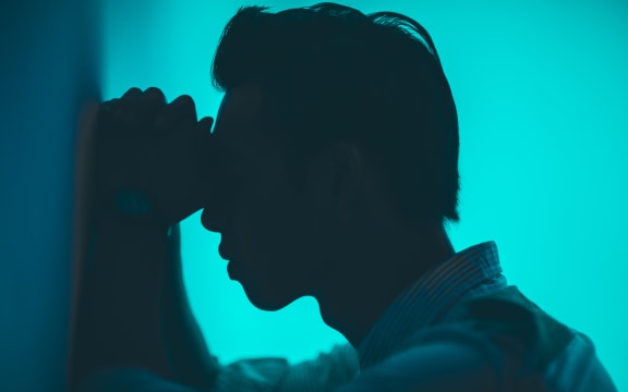 asian man in profile