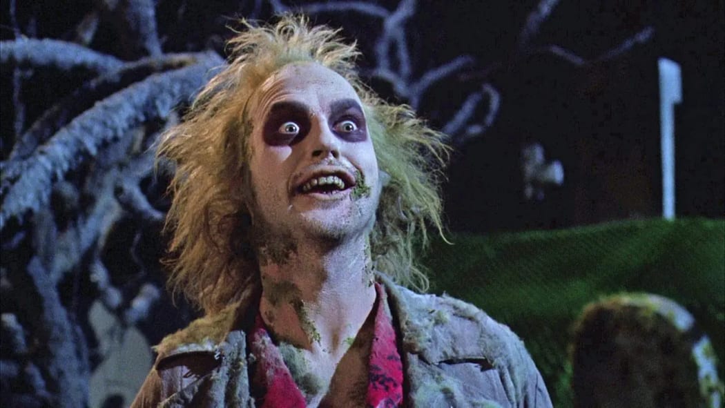 Movie still from the 1988 comedy Beetlejuice featuring Michael Keaton