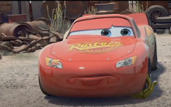 A screenshot from Pixar Film Cars