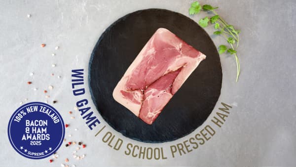 Supreme ham winner Wild Game's old school pressed ham.