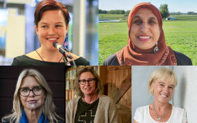 Upper: Emily Writes, Anjum Rahman.Lower: Dr Hinemoa Elder, Kyle Mewburn, Julie Zarifeh.