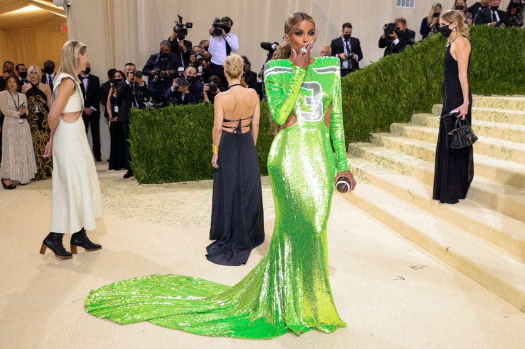 NEW YORK, NEW YORK - SEPTEMBER 13: Ciara attends The 2021 Met Gala Celebrating In America: A Lexicon Of Fashion at Metropolitan Museum of Art on September 13, 2021 in New York City.