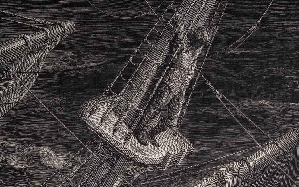 Engraving by Gustave Doré, from his series of illustrations for The Rime of the Ancient Mariner by Samuel Coleridge Taylor