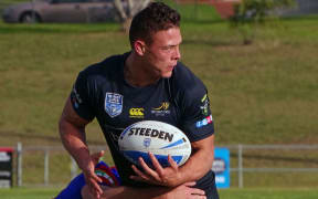 Scott Sorensen played for the Mounties in the Intrust Cup before being signed at Canberra and then Cronulla