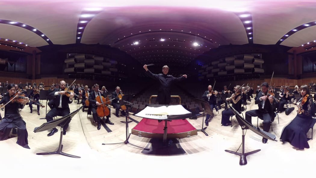 Screenshot from the Philharmonia Orchestra's VR app The Virtual Orchestra