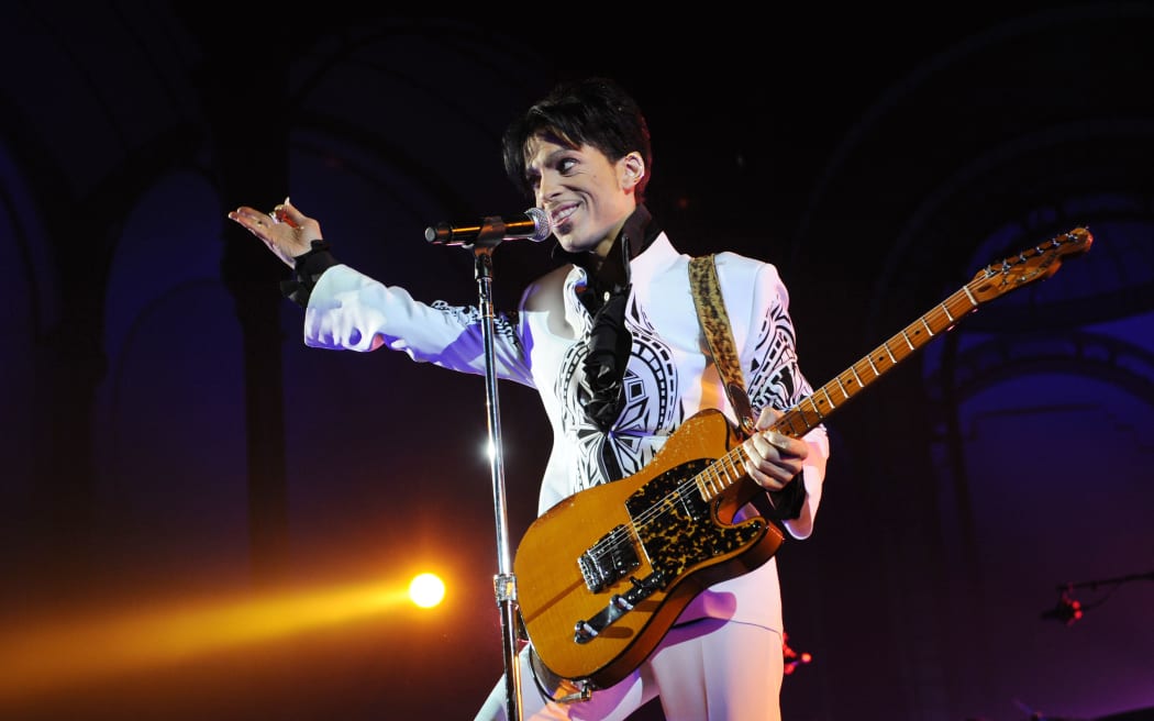 Prince onstage in France in 2009.