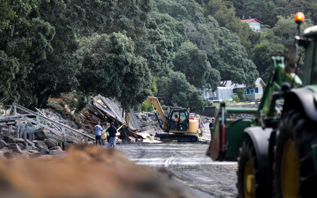 A person who was trapped after their property collapsed at Orua Bay on the Āwhitu Peninsula has been rescued by Fire and Emergency New Zealand.