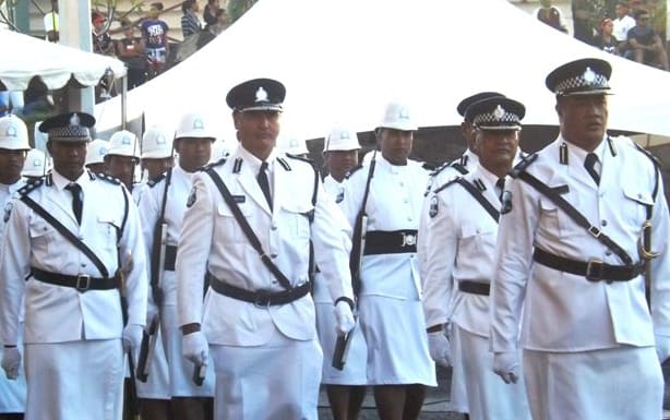 Samoa Police guard of honour