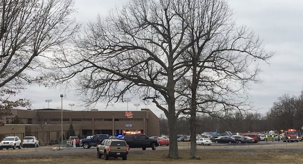 The shooting began at about 8am at Marshall County High School