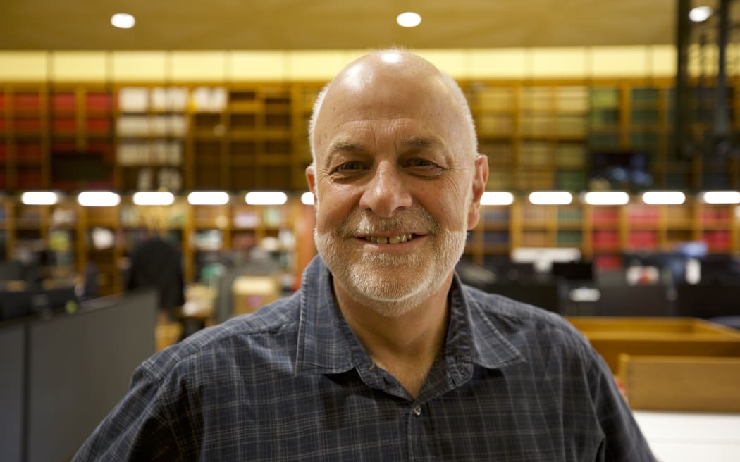 Serjeant-at-Arms Steve Streefkerk in Parliament's library