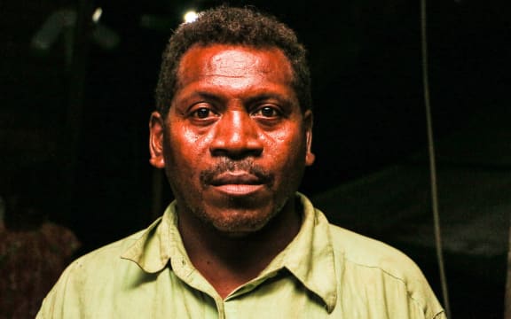 Michael Fa'abona, community leader in April Village, Solomon Islands.