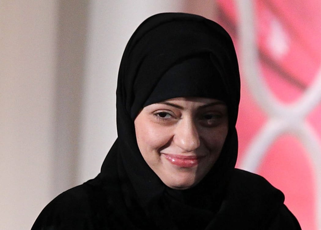 File photo of political activist Samar Badawi  in 2012.