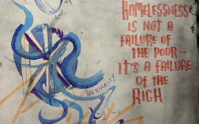 Writing on the wall by kids who use the space at The Front Door, a 24-hour crisis response and early intervention space on K Road in Auckland.