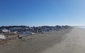 New Brighton beach in Christchurch.