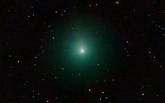 This picture taken from Paris region with a telescope on December 3, 2018 shows the 46P/Wirtanen comet as it will come closer to Earth on December 16, 2018. The comet will be closer and visible from Earth if weather allows until December 22, 2018. (Photo by Nicolas Biver / OBSERVATOIRE DE PARIS - PSL / AFP) / RESTRICTED TO EDITORIAL USE - MANDATORY CREDIT "AFP PHOTO / Nicolas Biver - LESIA / Observatoire de Pris - PSL " - NO MARKETING NO ADVERTISING CAMPAIGNS - DISTRIBUTED AS A SERVICE TO CLIENTS