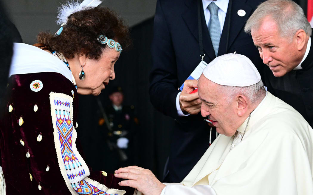 Pope arrives in Canada on tour of 'penance' for indigenous abuse | RNZ News