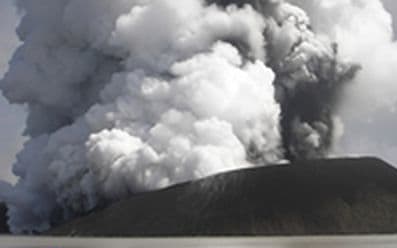A file photo of Ambae Volcano, Vanuatu