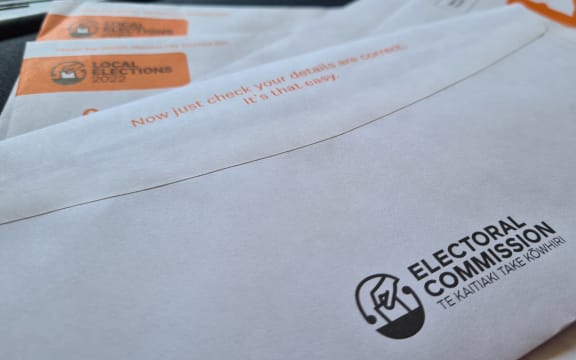 Local council elections post envelopes with Electoral Commission logo.