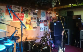 Photo: The stage set-up at Yot Club.