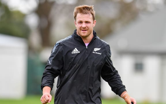 Sam Cane of the All Blacks during Training