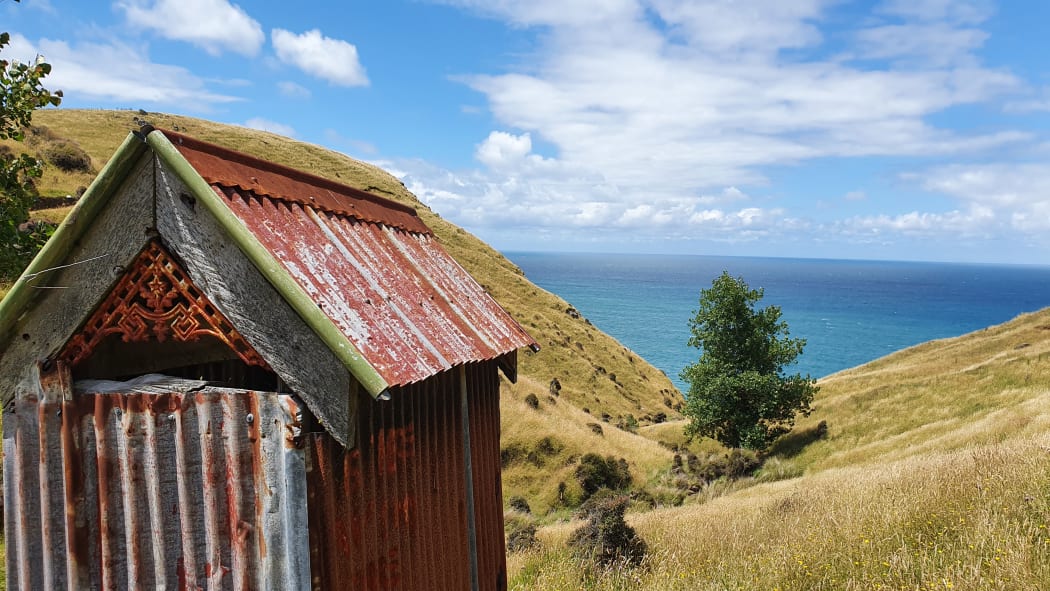 A dunny with a view on Banks Peninsula