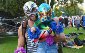 WOMAD attendees in fancy dress
