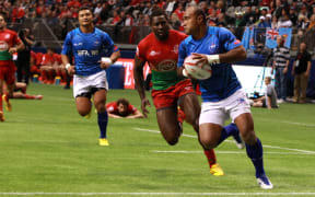 Samoa captain Faalemiga Selesele at the Vancouver Sevens.