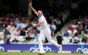 Stuart Broad of England appeals