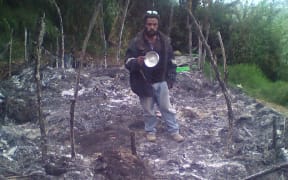 The aftermath of the Porgera fire.