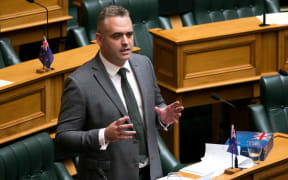 New Zealand First MP Fletcher Tabuteau speaks to the House during the Appropriation Debate.