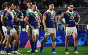 Dejected Warriors players