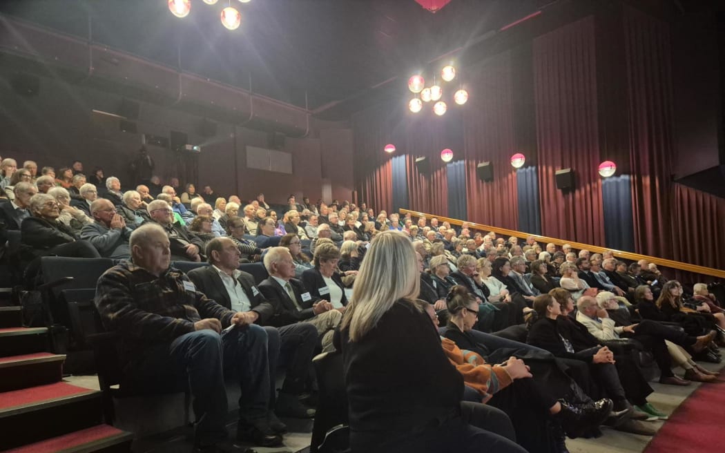 Nearly every seat in the theatre was full on Tuesday night.