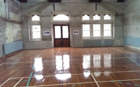 The restored arts centre gymnasium, which was formerly part of university and is now home to the Free Theatre.