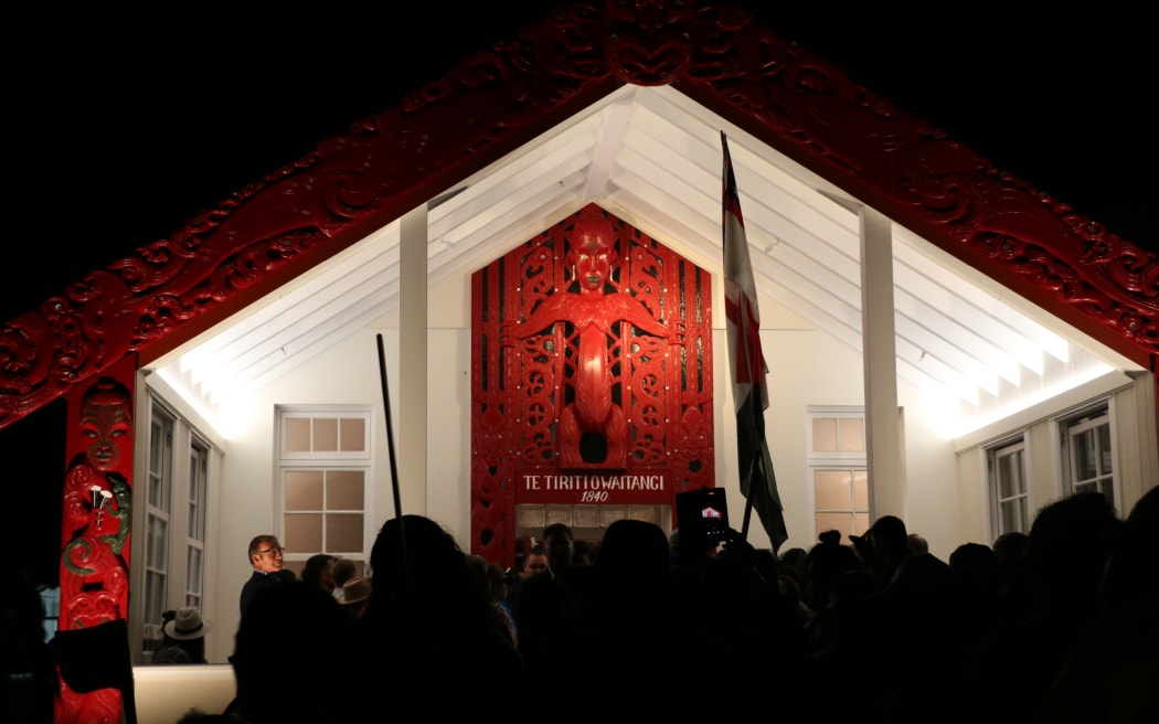 Iconic wharenui at Te Tii Marae has reopened after completing stage one of its restoration project. (Waitangi 2025)