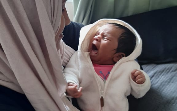 Sanjida Neha with baby Noor e Omar