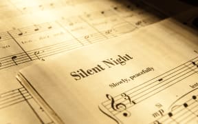 22828714 - sheet music for silent night, christmas song