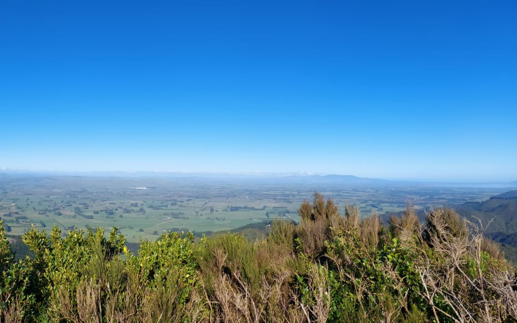 A view across the Wairarapa landscape from Mt Dick, Carterton.