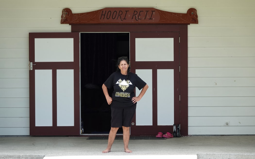 “Auntie Trish” is the chief dispenser of hugs for those in need of support at Ōtetao Reti Marae.