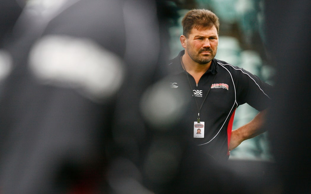 North Harbour's Head Coach Craig Dowd looks on. Air NZ Cup Rugby Union Match. North Harbour v Hawkes Bay. North Harbour Stadium, Albany, Auckland, New Zealand. Saturday 12th September 2009.