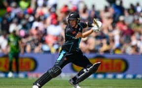 Will Young of the Black Caps during the 5th T20 cricket match.